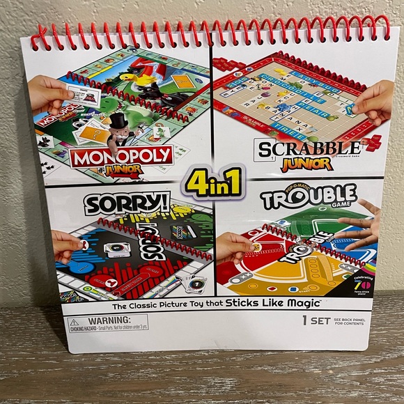 NWT Target Bullseye Playground Colorforms 4in1 Game Book with 4 Gameboard - Picture 1 of 3